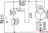 白云牌BC-100型电冰箱电路图