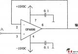 OPA606构成的12MHz宽带缓冲器电路图