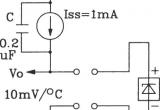 TSV型温度传感器采用恒流源的测温电路电路图