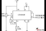 用CD4046组成的有限频率范围振荡器电路图