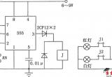 555组成的自动曝光定时电路电路图