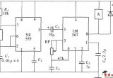 由NE555、LM567组成的温频转换式温控器电路图
