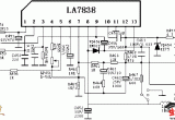 场输出电路:LA7838电路图电路图