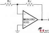 由MAX4100／4101构成的反相增益电路电路图