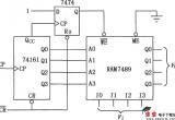 读／写存储器RAM7489组成的延时电路电路图