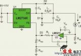 用LM2734的LED恒流驱动电路电路图