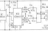 由NE555、CD4017构成的音频振荡器电路图