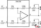 具有增益和共模抑制比可调的差分放大电路(INA106)电路图