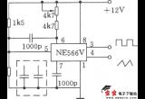 用NE566V构成的20kHz的波形发生器电路图