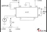 输入电流I1为正时的对数变换功能电路(对数放大器4127)电路图