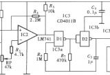 超温监测警示电路(LM35、LM741)电路图