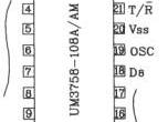 UM3758-108A/AM新型单片编码、解码电路图电路图