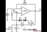 μA741构成的频率可调的音频振荡器电路电路图