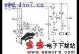 三相异步鼠笼电动机电容制动控制电路图电路图
