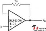 由MAX4100／4101构成的单位增益缓冲电路电路图