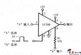 采样保持放大器LF398用做二通道开关电路电路图