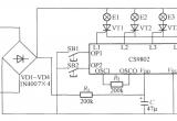 带音乐的四路闪烁灯串电路(CS9802)电路图