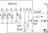 BL6124五位LED电平表驱动集成电路基本应用电路电路图