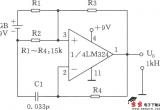 1kHz音频方波发生器电路电路图