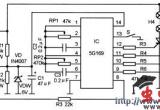 由5G169构成的四路亮度可变彩灯串控制电路电路图