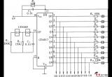触摸式十挡互锁开关控制器电路(CD4069、CD4017)电路图