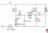 双向晶闸管延长白炽灯使用寿命电路电路图