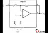 精密单位增益反相放大电路(INA105)电路图