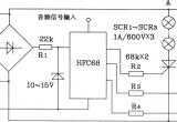 HFC68音响彩灯控制集成电路典型应用电路电路图