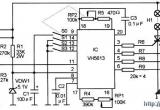 由VH5613构成的四路彩灯串控制电路电路图