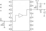 由RF2320构成的75Ω阻抗线性放大电路电路图