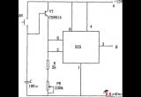 555构成简单的长时间定时电路电路图