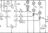 LCl81音频压控三路彩灯控制电路电路图