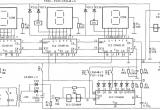 逆计时数显定时控制器(CD40110、CD4040、CD4069)电路图