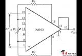 INA103用外部电阻设置增益放大器电路图