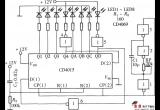 由CD4015组成的LED动感闪烁灯电路图