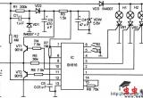 由SH816构成的双音彩灯控制电路电路图