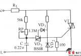 双向晶闸管无滞后现象的相控电路电路图