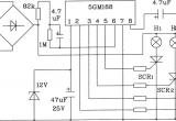 5G168节日彩灯控制集成电路典型应用电路电路图