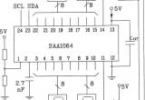 SAA1064串行I2C总线LED显示驱动集成电路动态驱动接口电路电路图