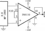 INA110快速扫描数据采集通道电路电路图