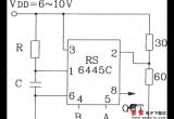 RS6445C长时间定时集成电路典型应用电路电路图