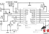 采用频移键控方式的正弦波一方波一三角波振荡器电路图