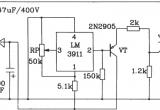 由LM3911单片温度控制集成电路构成的启动制冷设备的控温电路电路图