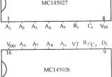MC145026～MC145030引脚功能图电路图