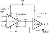 由OPA340构成的INA331／332输出缓冲电路电路图