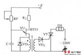 单结晶体管通过脉冲变压器触发晶闸管电路电路图