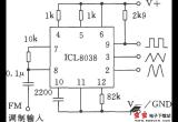 单片精密函数发生器ICL8038应用电路一电路图
