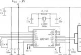 单片射频收发器nRF401的典型应用电路电路图