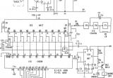 十路温度巡回检测电路(555、CD4069、CH208)电路图