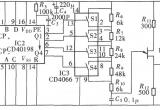 用NE555、CD40198组成的十六级调光台灯电路电路图